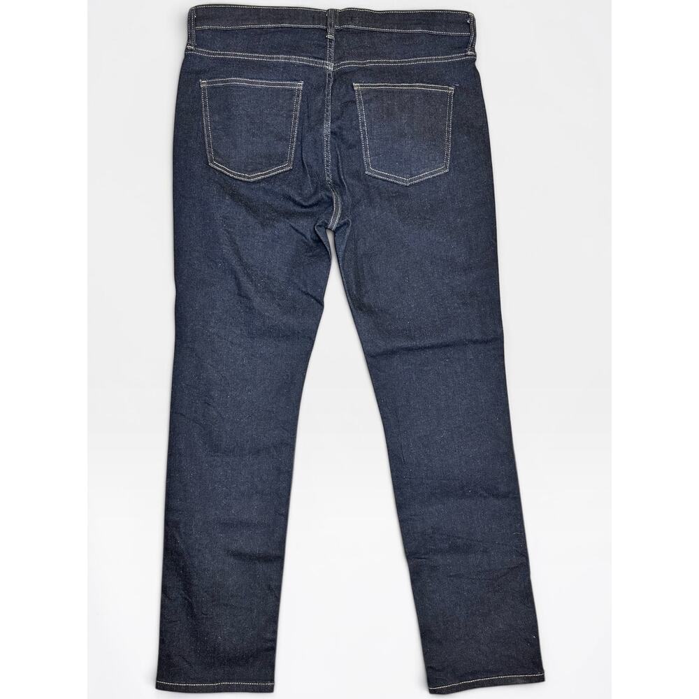 Uniqlo Skinny Jeans Dark Blue Wash Mid Rise Stretch Womens 32 - Picture 2 of 6